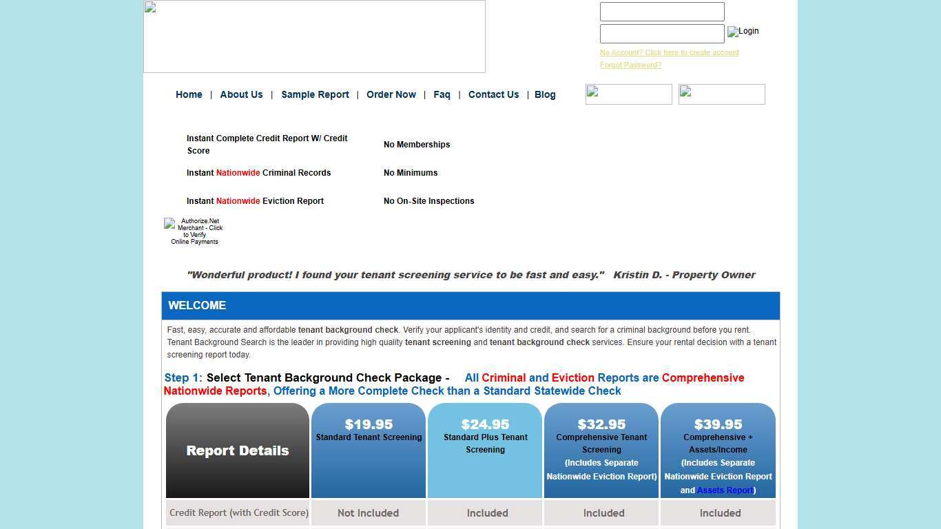 Tenant Screening | Landlord Credit Check and Background Check